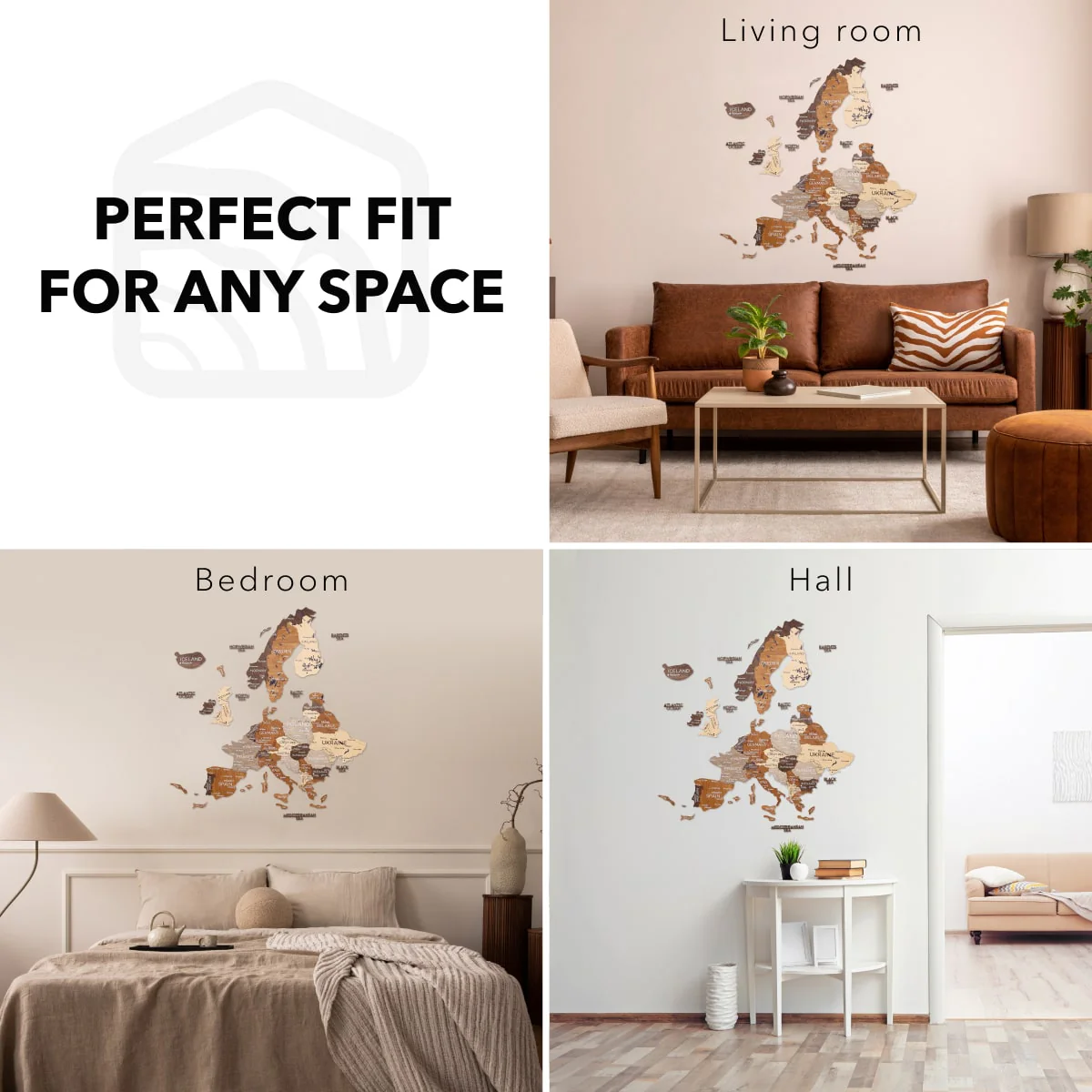 3D Europe Wooden Map Multicolor - Image 13