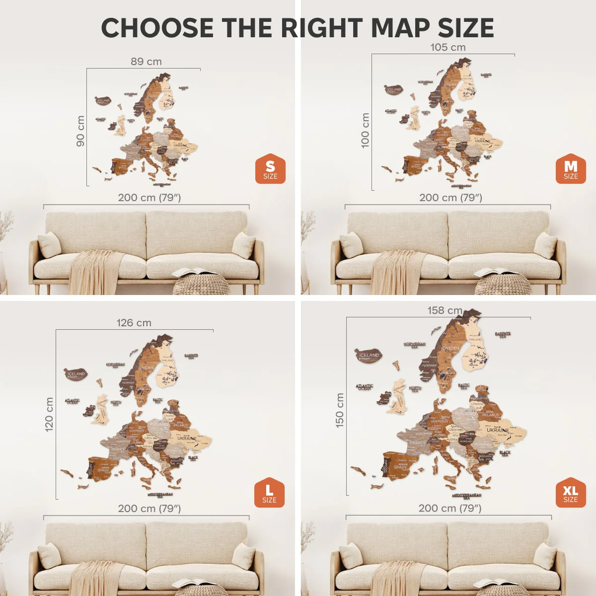 3D Europe Wooden Map Multicolor - Image 15