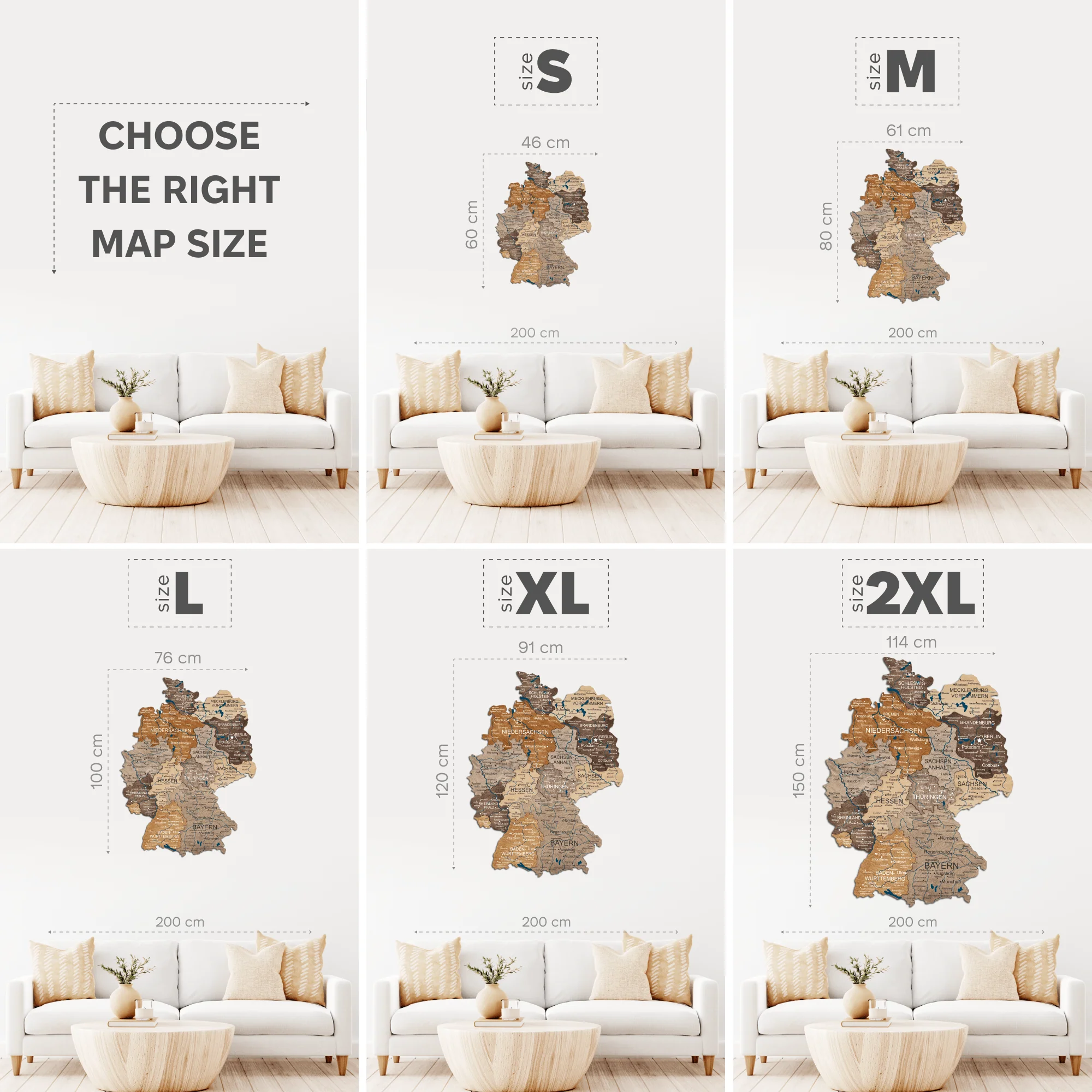 3D Germany Wooden Map Multicolor - Image 9