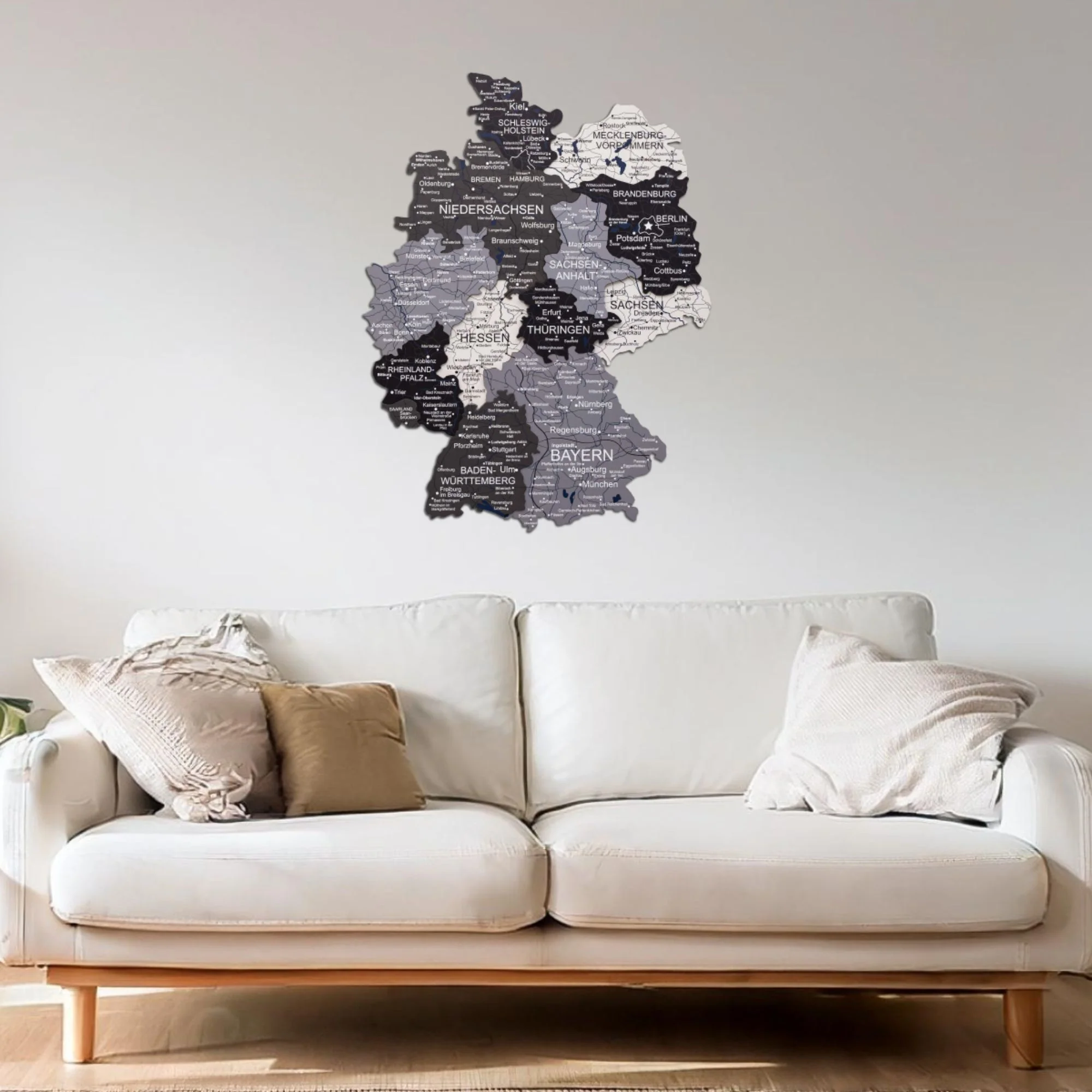 3D Germany Wooden Map Nordik - Image 7