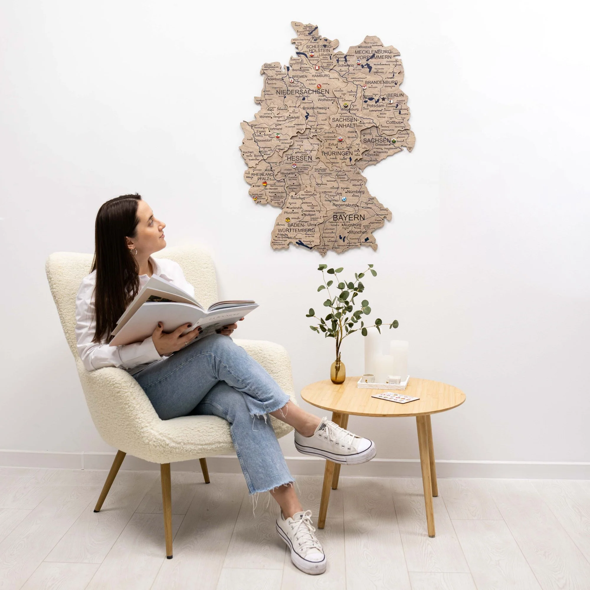 3D Germany Wooden Map Terra - Image 7