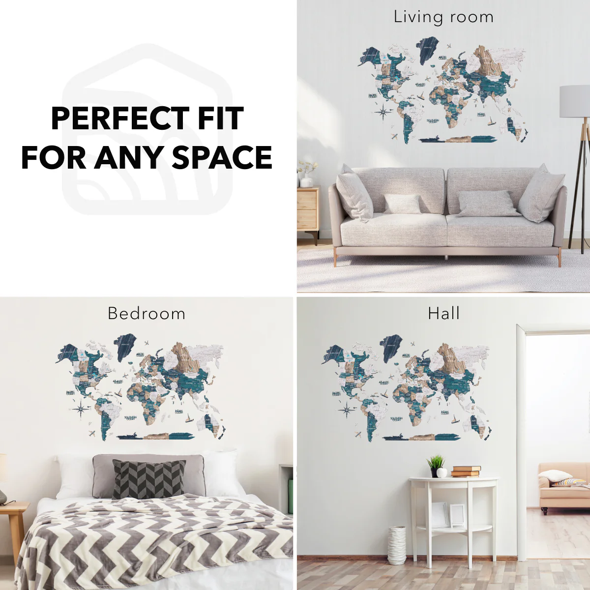 3D Wooden World Map Mystery - Image 13