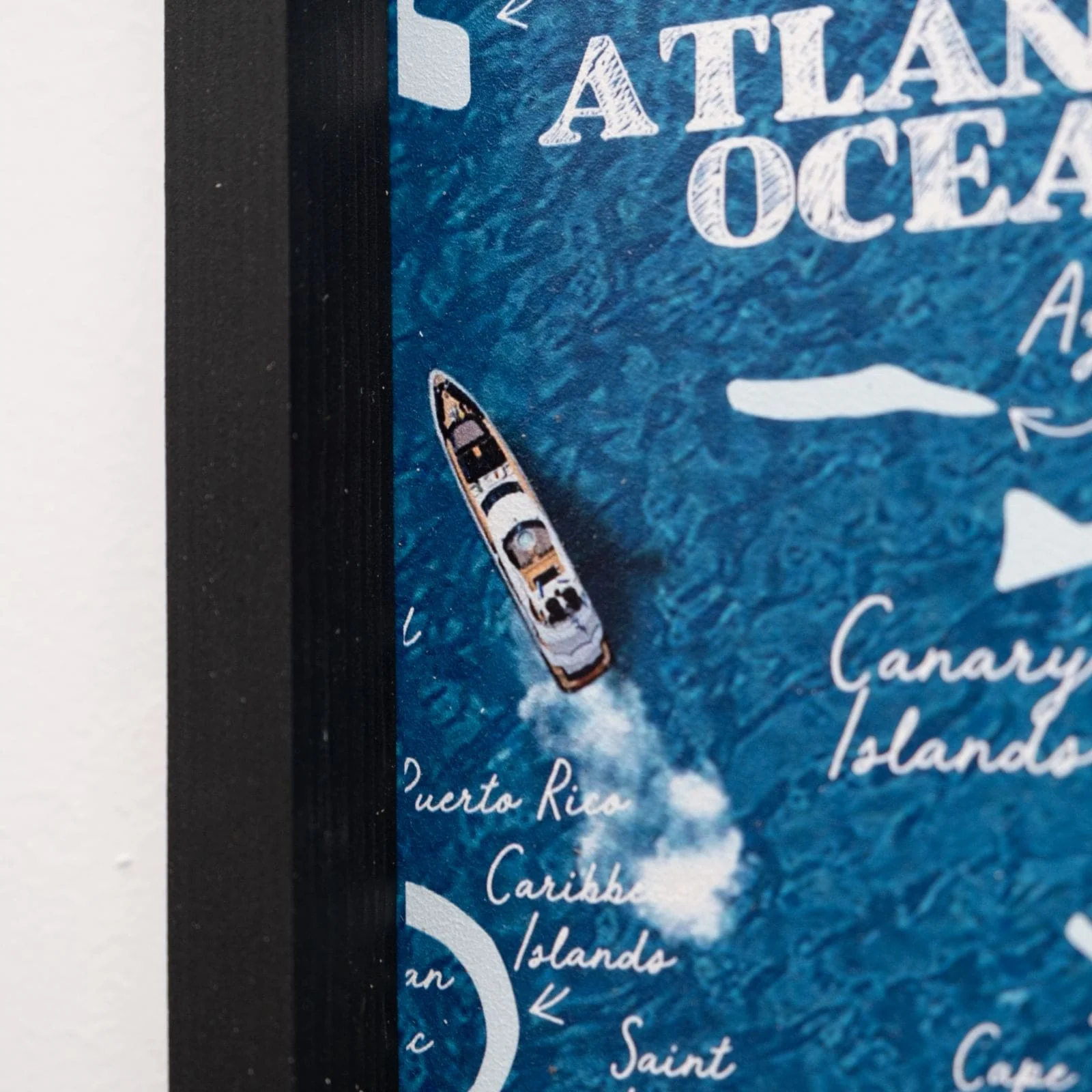 3D Wooden Triptych World Map Multicolor - Image 10