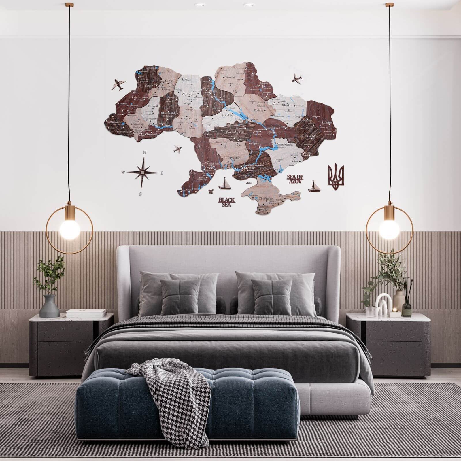 Wooden Map of Ukraine Nordik - Image 10