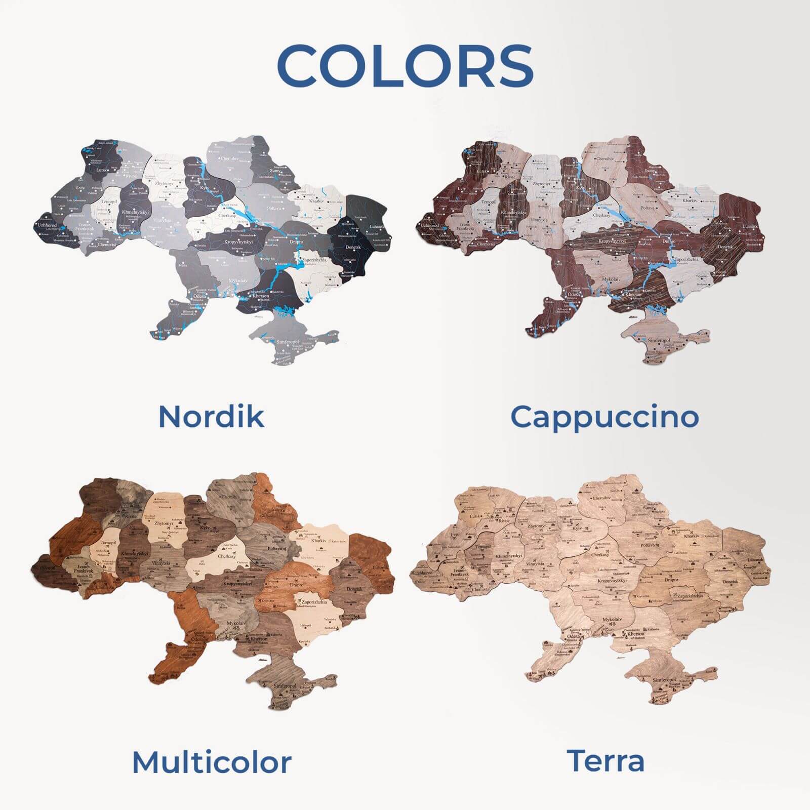 Wooden Map of Ukraine Nordik - Image 13