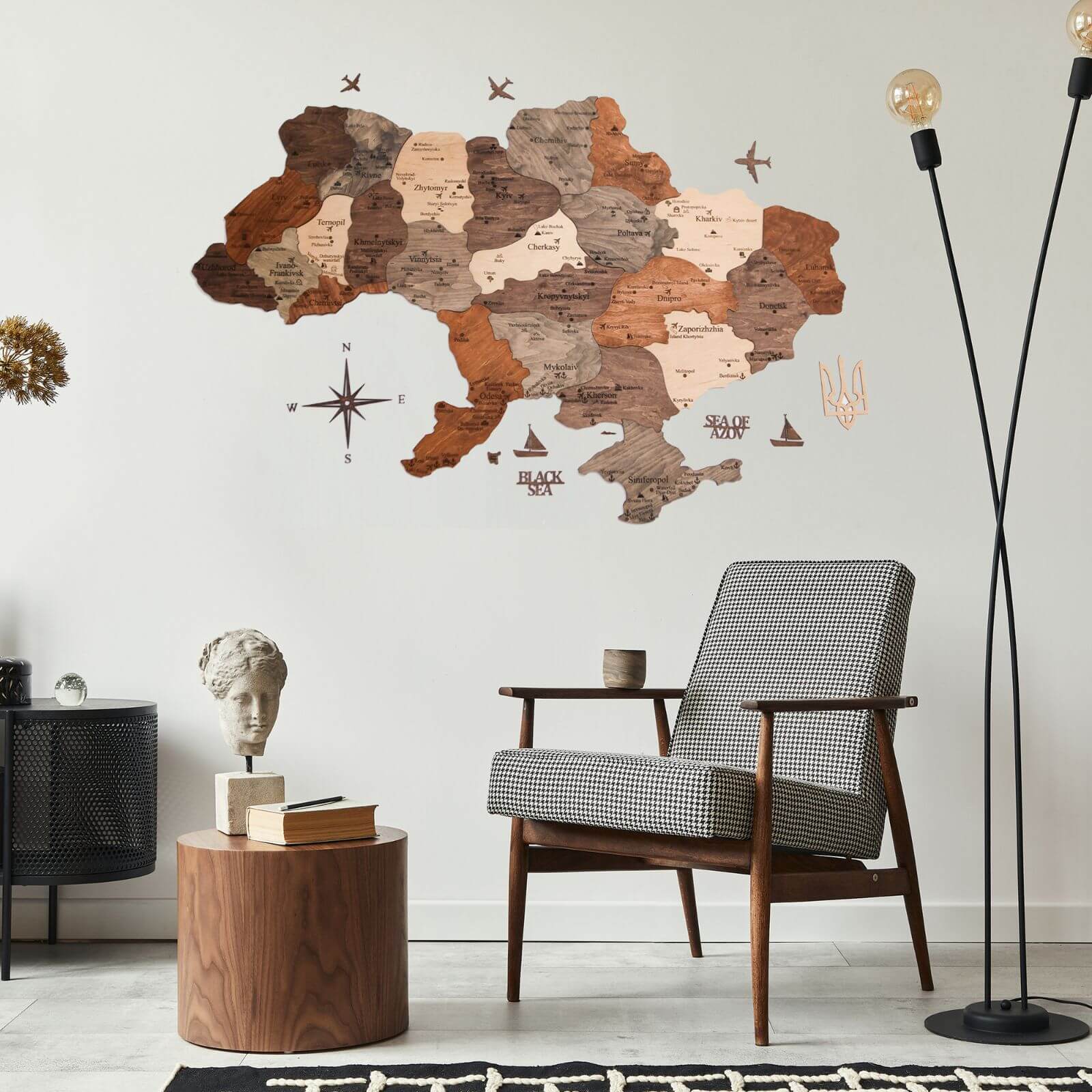Wooden Map of Ukraine Nordik - Image 9