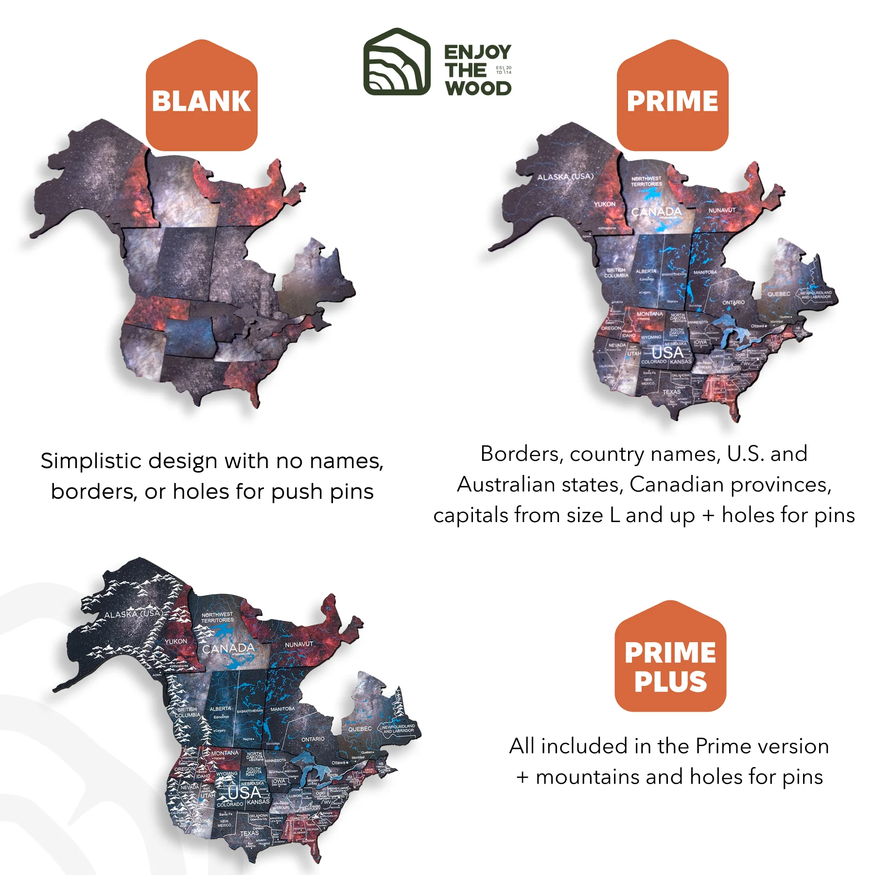 3D Wooden World Map Alcor - Image 11