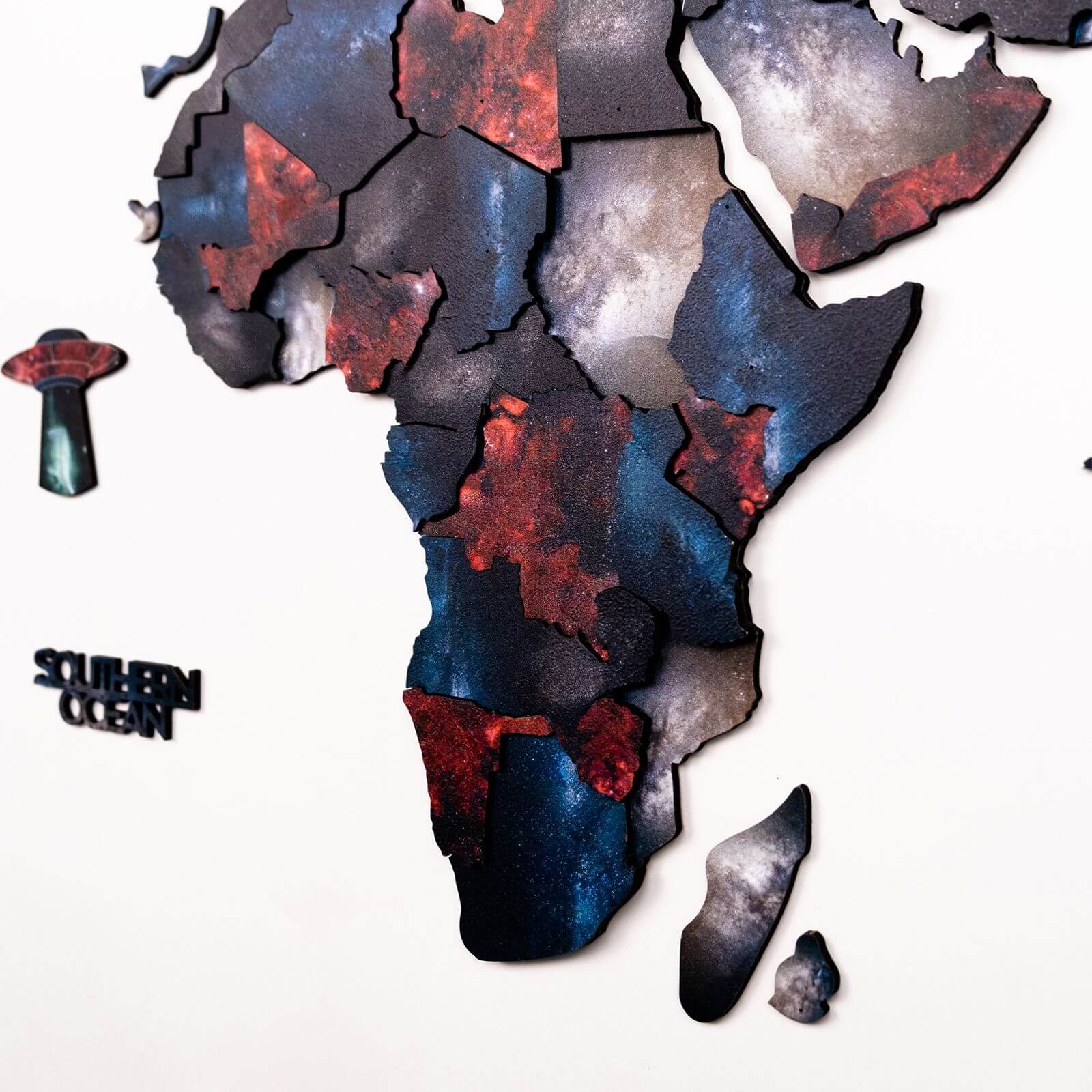 3D Wooden World Map Alcor - Image 7