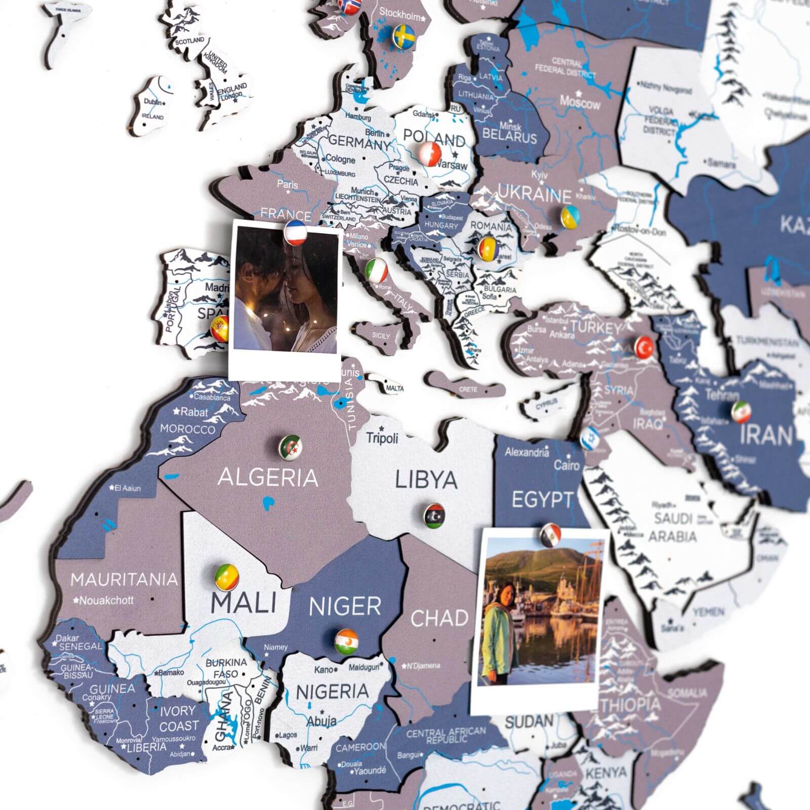 3D Wooden World Map Cruise - Image 10