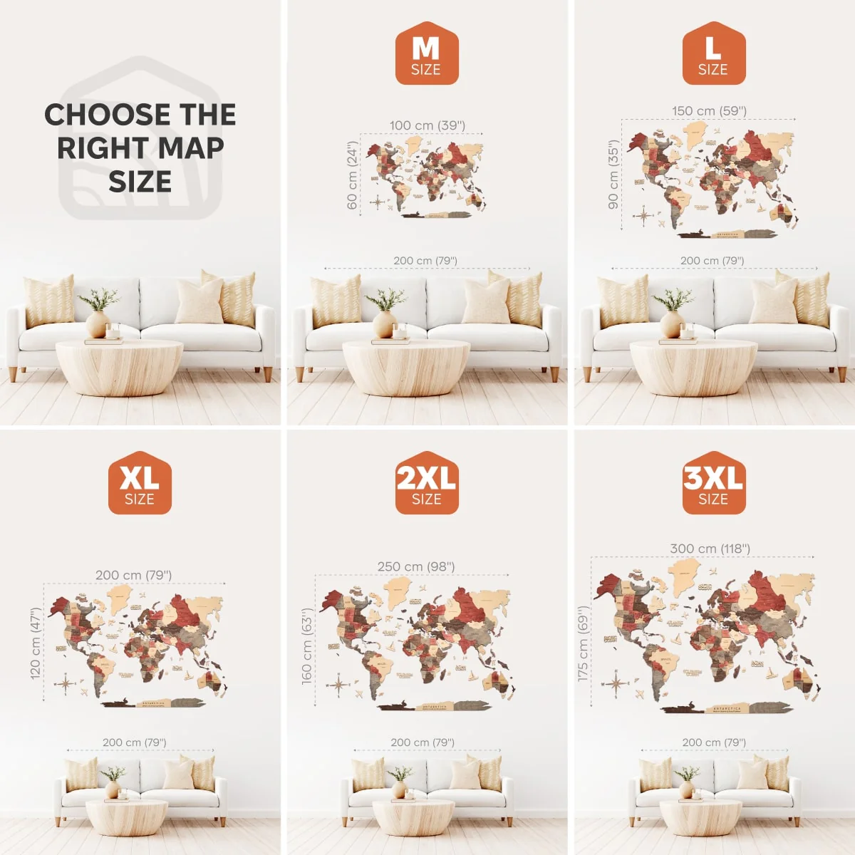 3D Wooden World Map Fusion - Image 10