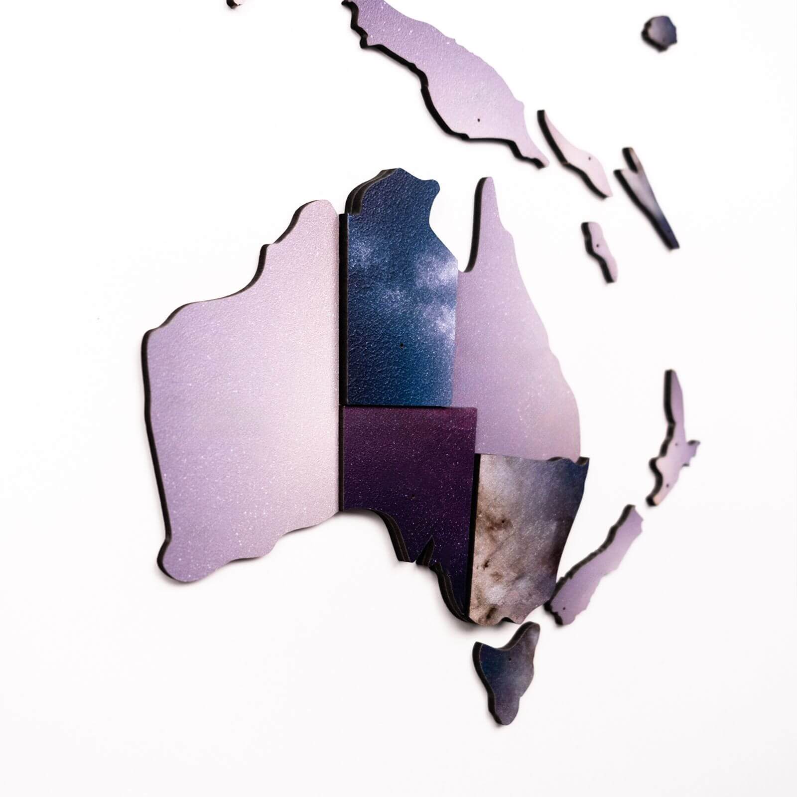 3D Wooden World Map Sirius - Image 3