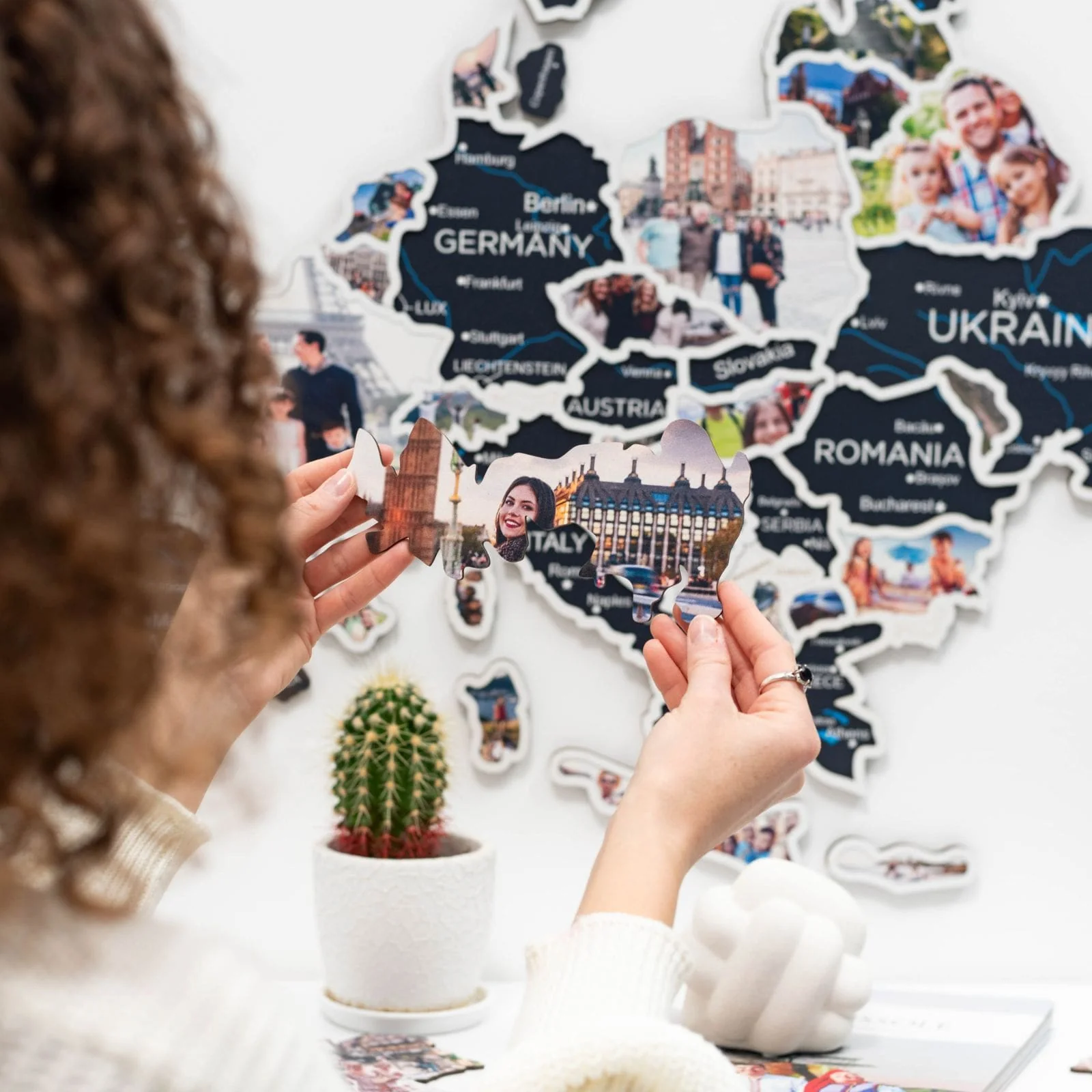 Europe Photo Map Midnight - Image 9