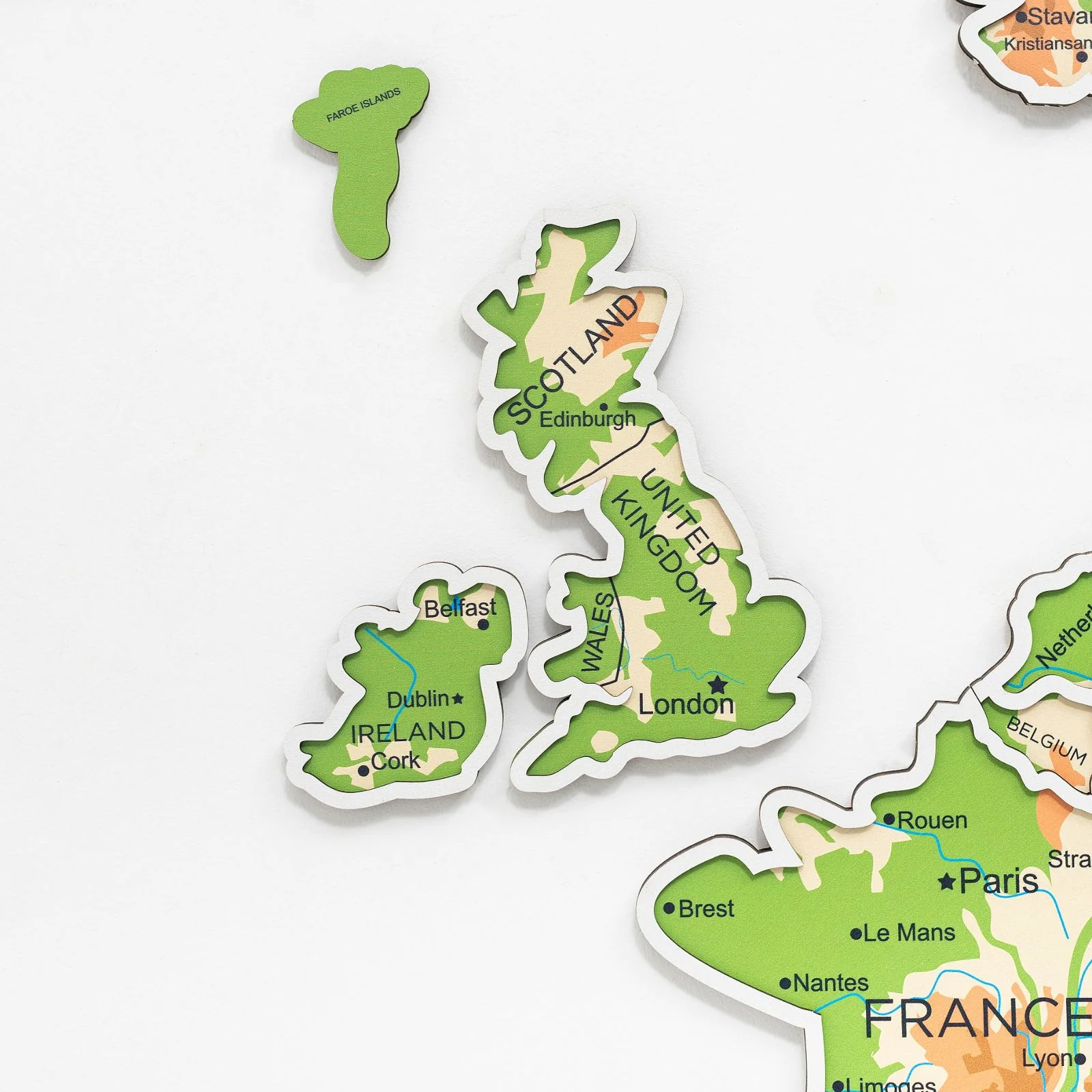 Europe Photo Map Physical - Image 9