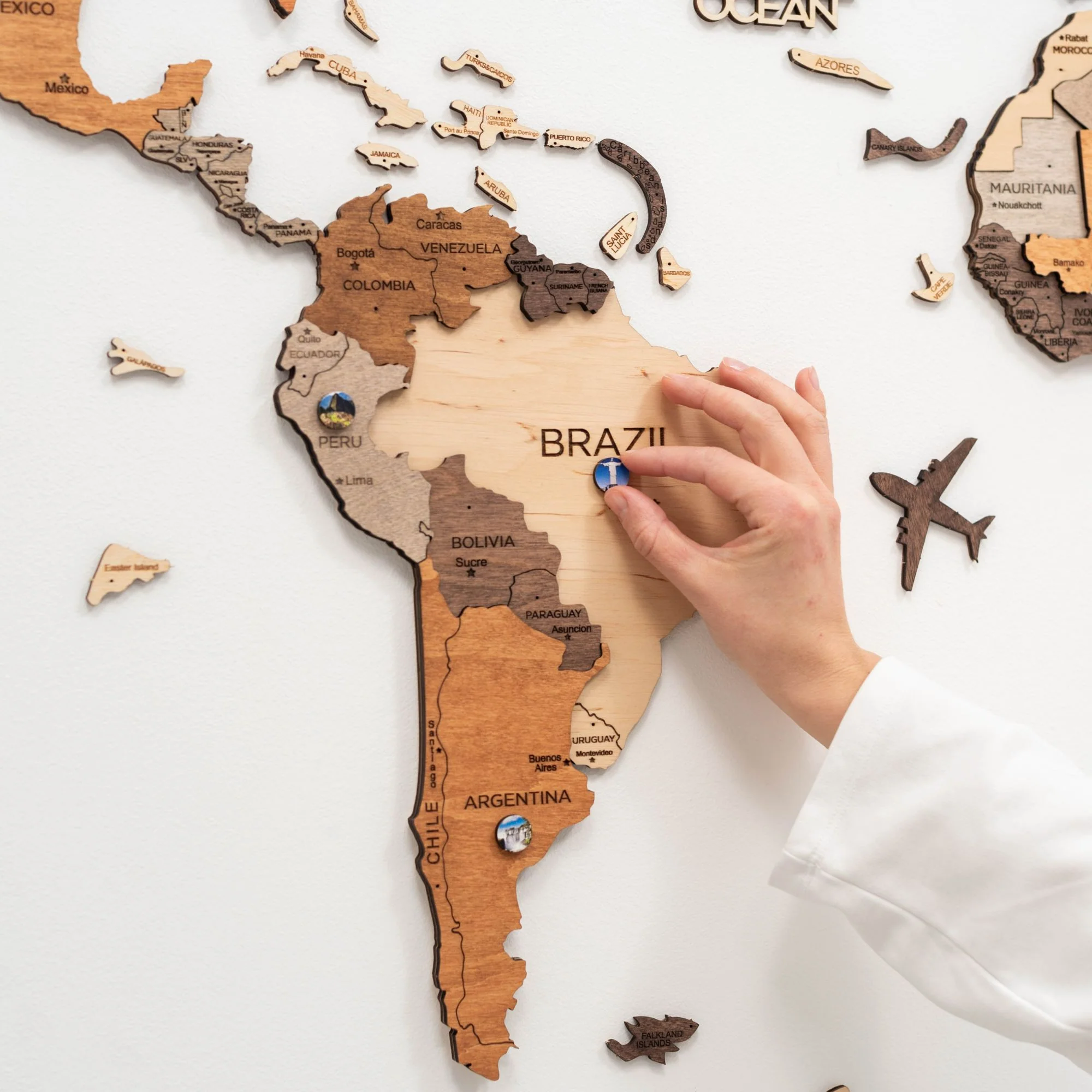 Wooden World Landmarks Pins - Image 4