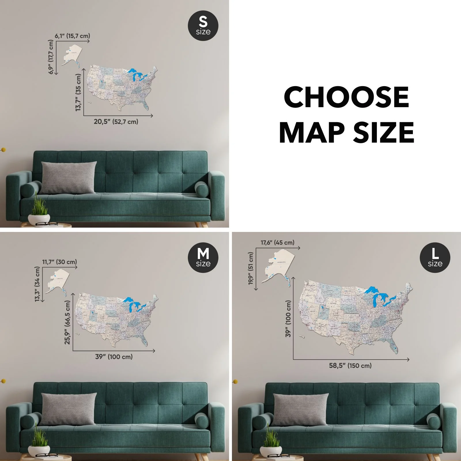 Wooden USA Map - Image 3