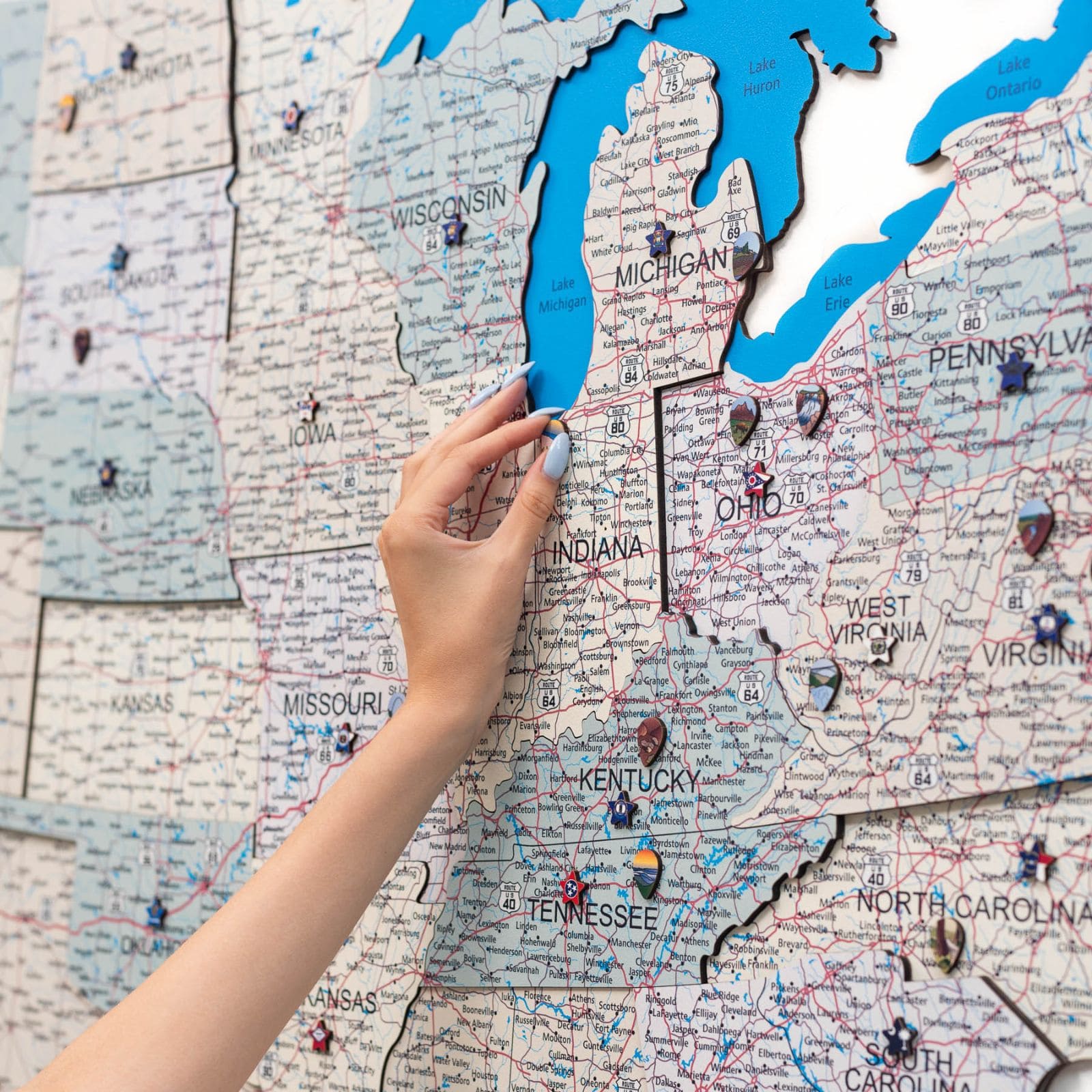 Wooden USA Map - Image 8