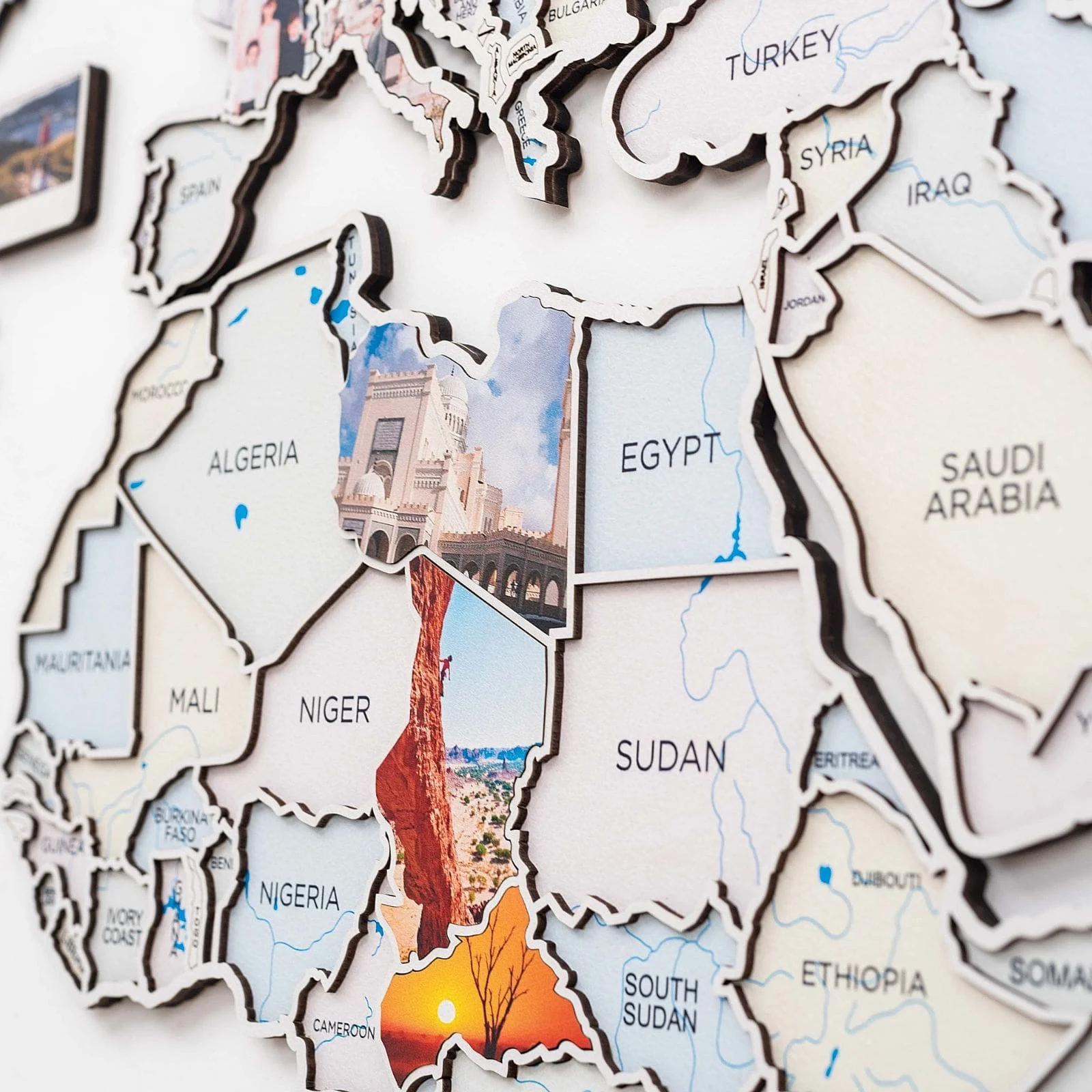 World Photo Map Pastel - Image 13